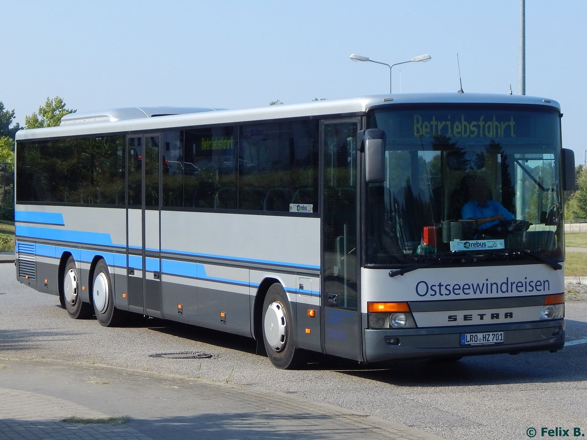 Setra 317 UL von Ostseewindreisen aus Deutschland in Rostock am 14.09.2016