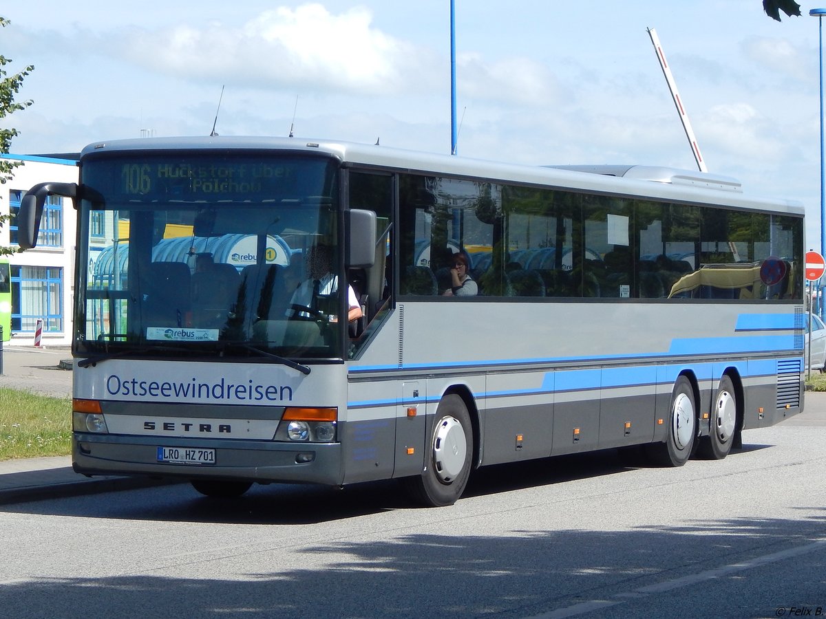 Setra 317 UL von Ostseewindreisen aus Deutschland in Rostock am 27.06.2017