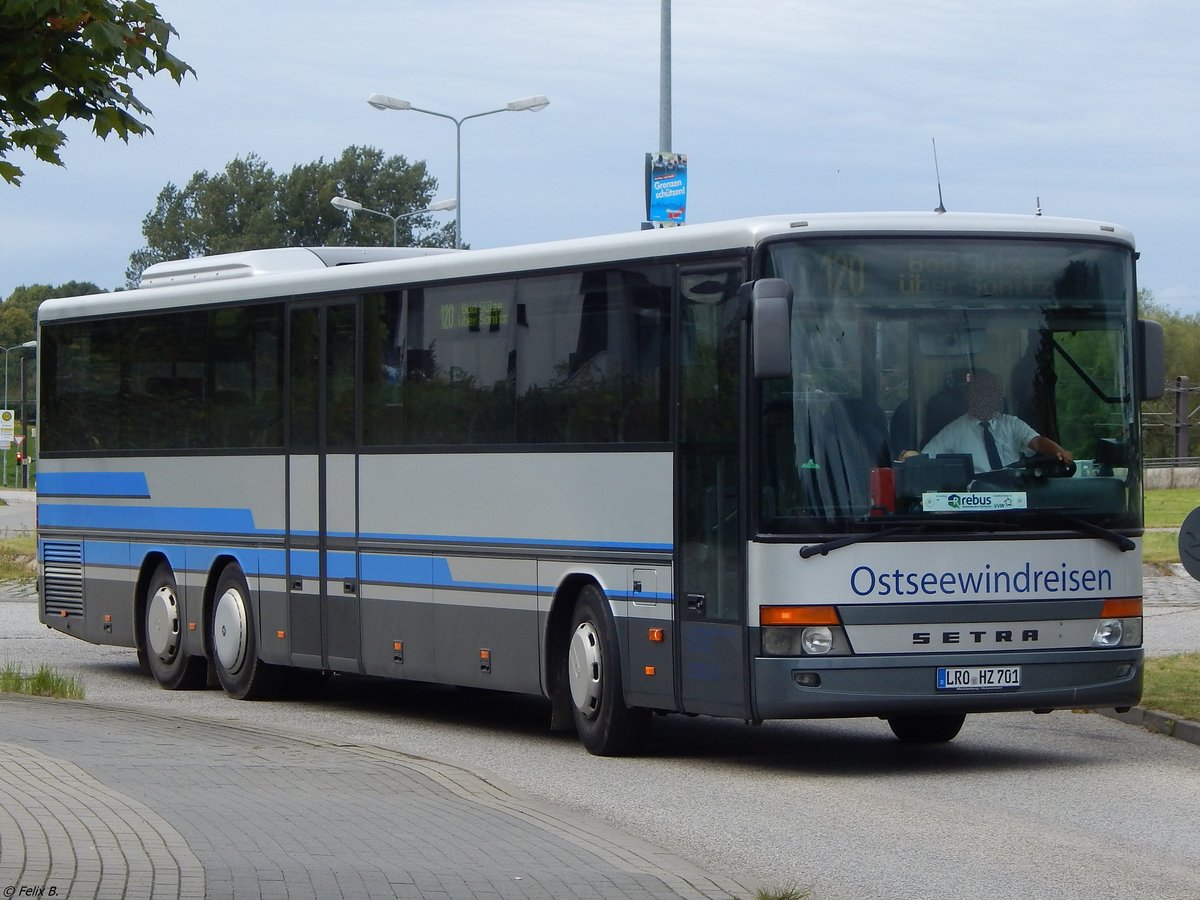 Setra 317 UL von Ostseewindreisen aus Deutschland in Rostock am 07.09.2017