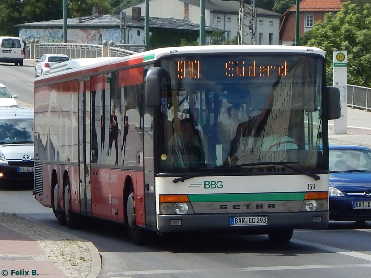 Setra 319 NF der Barnimer Busgesellschaft in Eberswalde am 09.06.2016