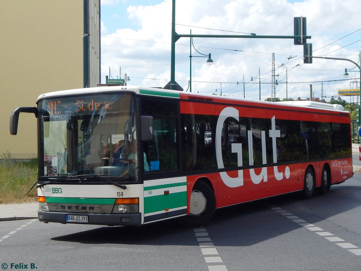 Setra 319 NF der Barnimer Busgesellschaft in Eberswalde am 09.06.2016