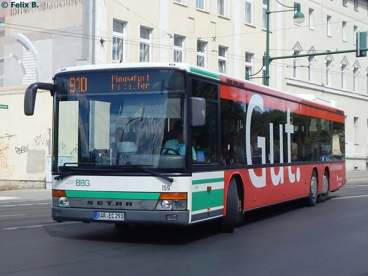 Setra 319 NF der Barnimer Busgesellschaft in Eberswalde am 09.06.2016