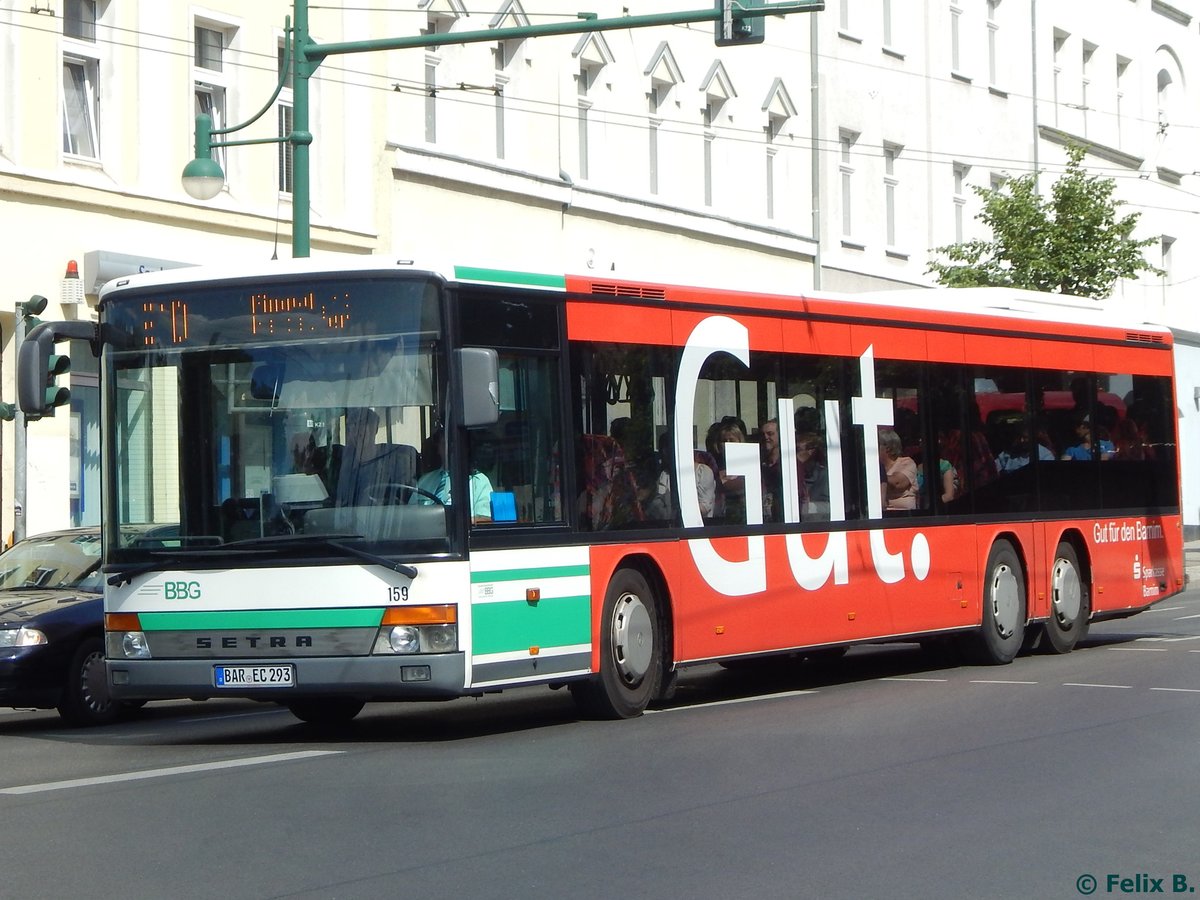 Setra 319 NF der Barnimer Busgesellschaft in Eberswalde am 09.06.2016