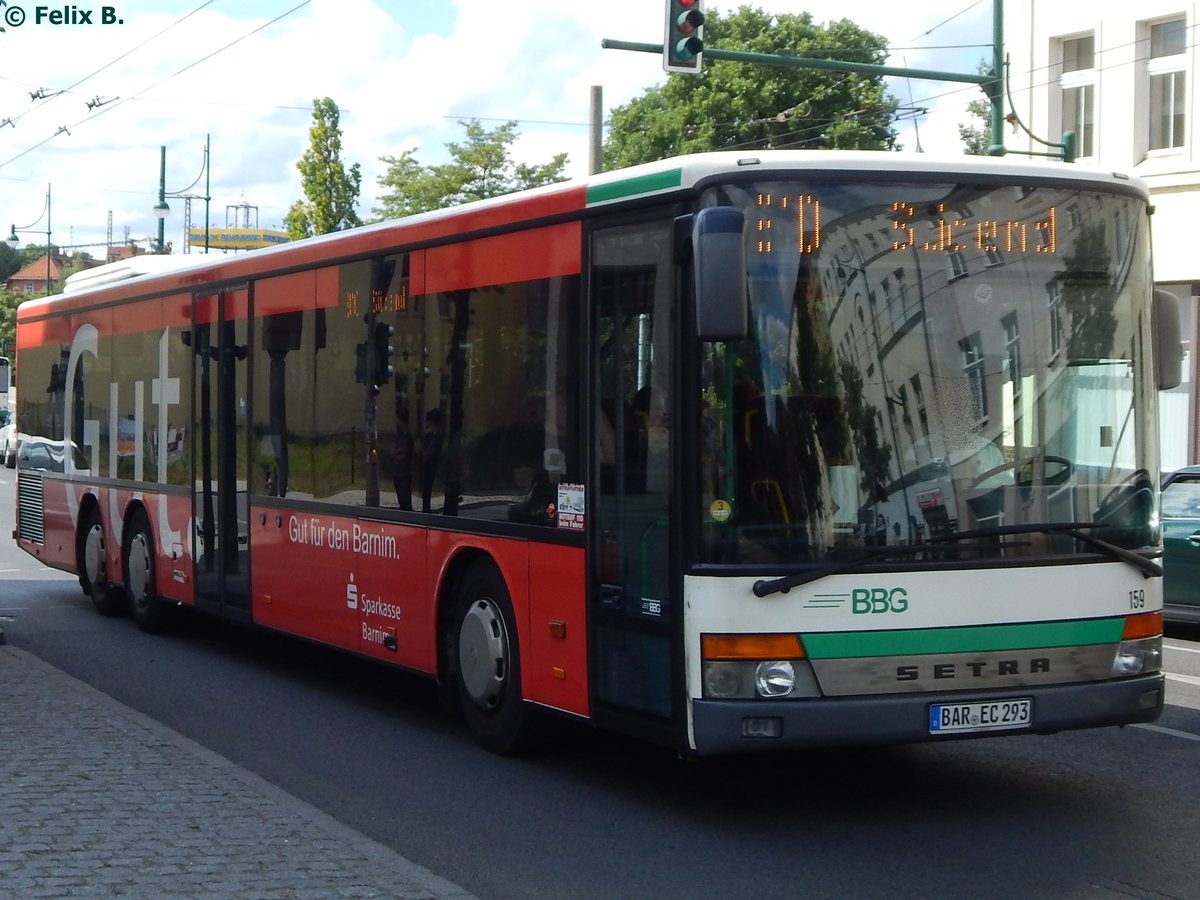 Setra 319 NF der Barnimer Busgesellschaft in Eberswalde am 09.06.2016