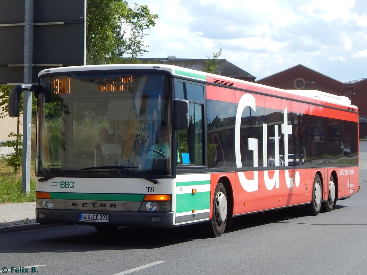 Setra 319 NF der Barnimer Busgesellschaft in Eberswalde am 09.06.2016