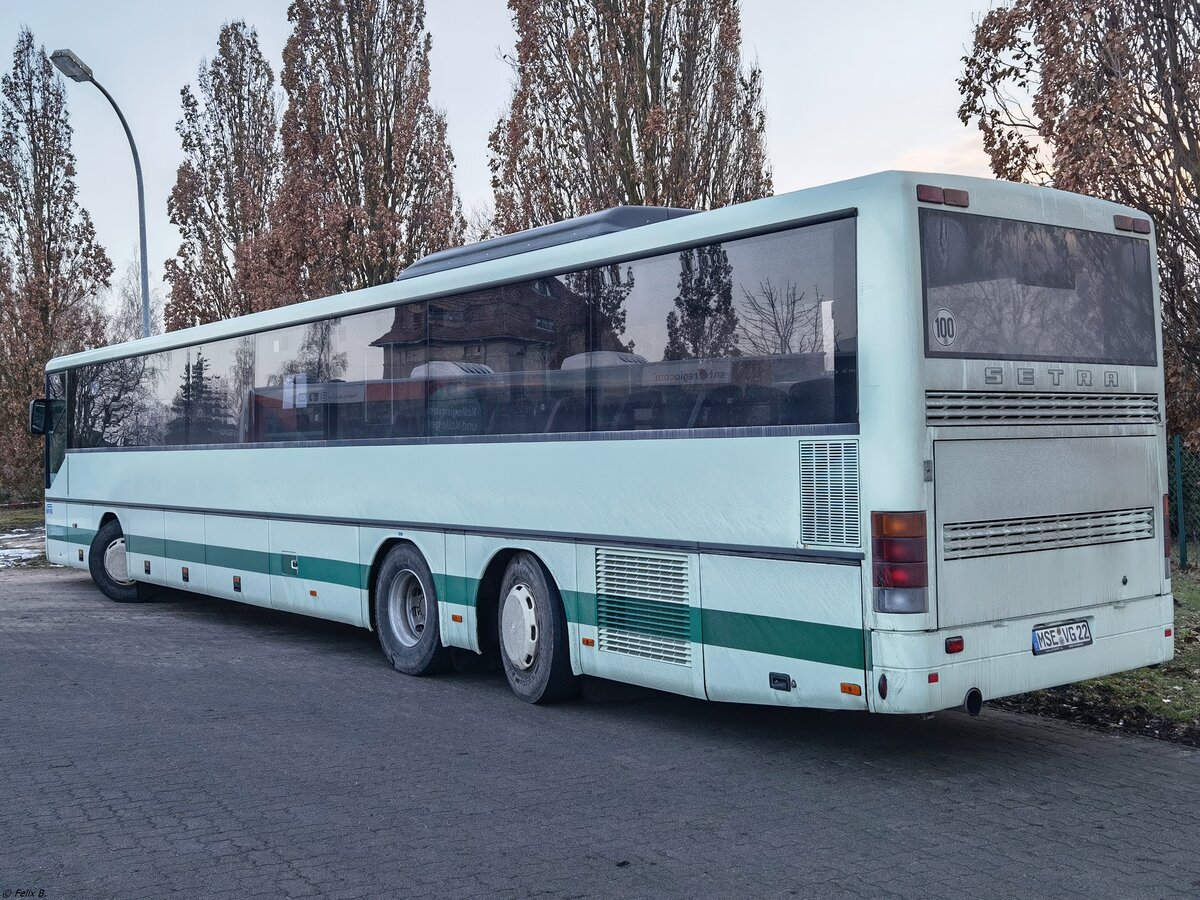 Setra 319 UL der MVVG (ex Nahverkehr GmbH Elbe-Elster/EE-N 231) in Friedland am 13.01.2022