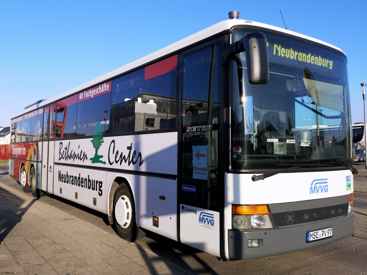 Setra 319 UL der MVVG in Neubrandenburg am 10.04.2020