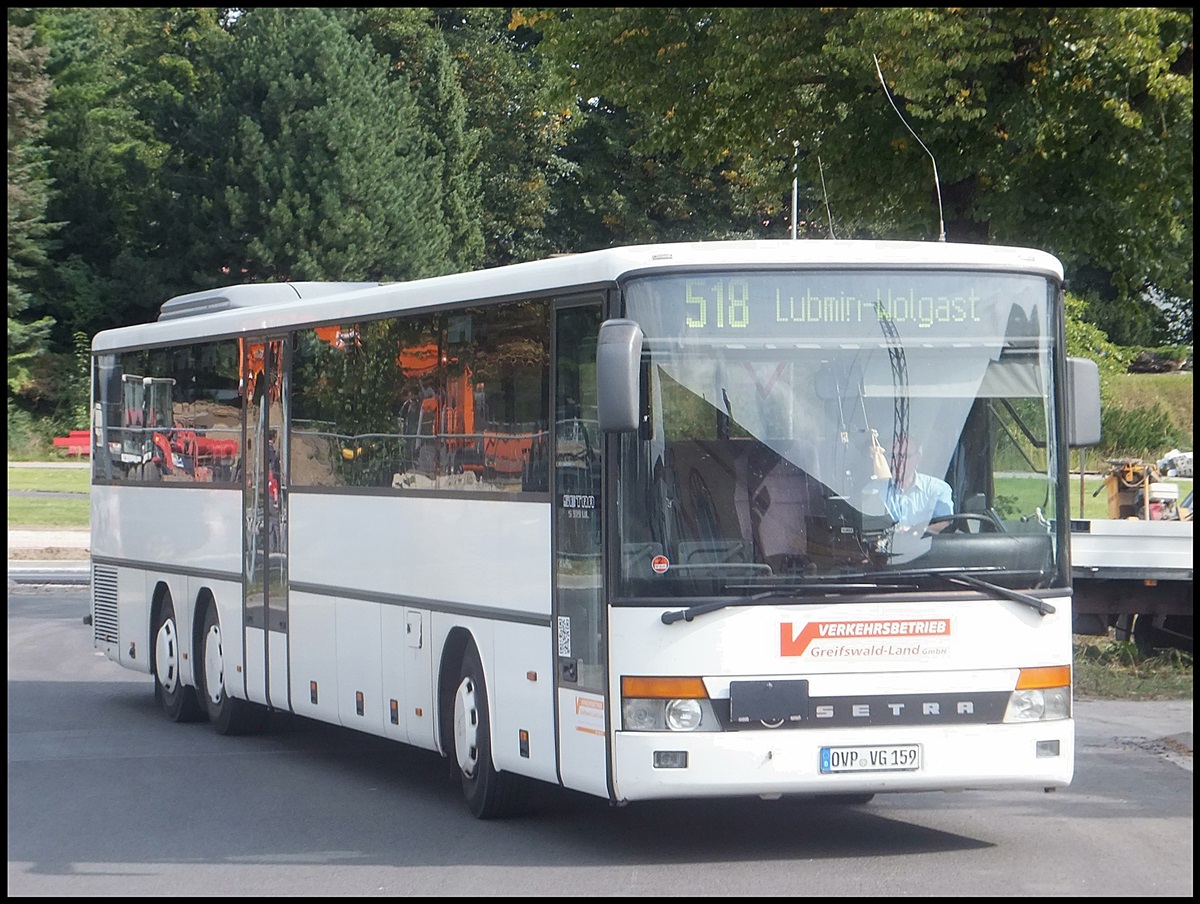 Setra 319 UL der Verkehrsbetrieb Greifswald-Land GmbH in Greifswald am 29.08.2013