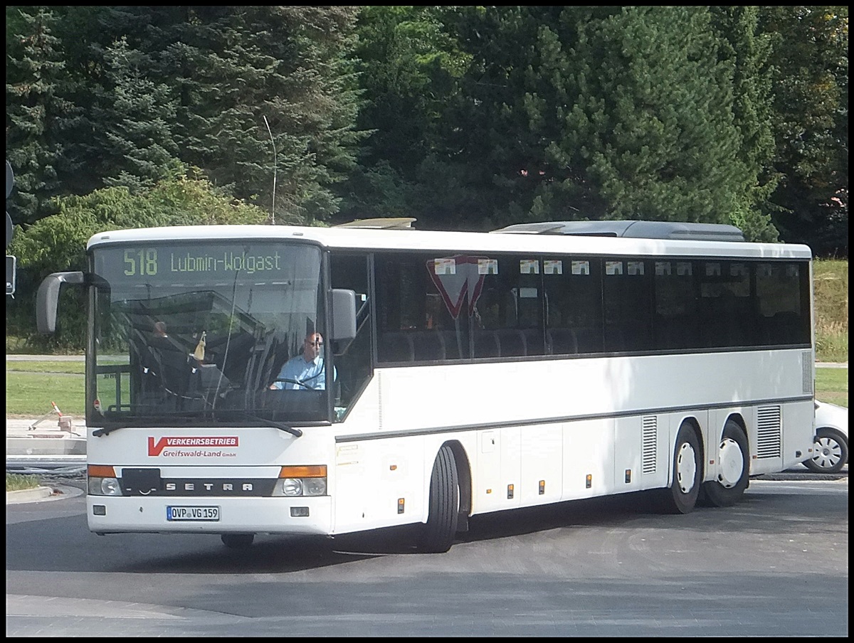 Setra 319 UL der Verkehrsbetrieb Greifswald-Land GmbH in Greifswald am 29.08.2013