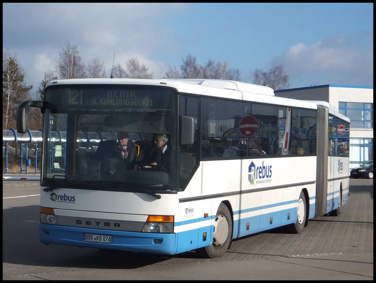 Setra 321 UL von Regionalbus Rostock in Rostock am 12.02.2014