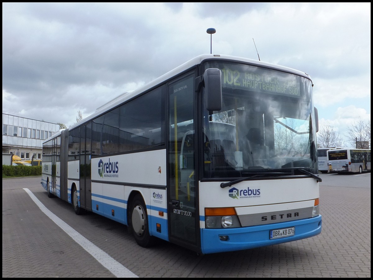 Setra 321 UL von Regionalbus Rostock in Rostock am 13.04.2014