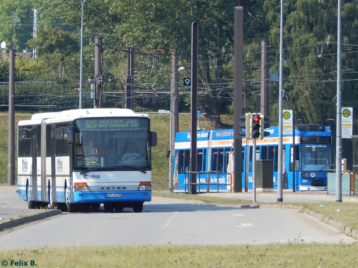 Setra 321 UL von Regionalbus Rostock in Rostock am 14.09.2016