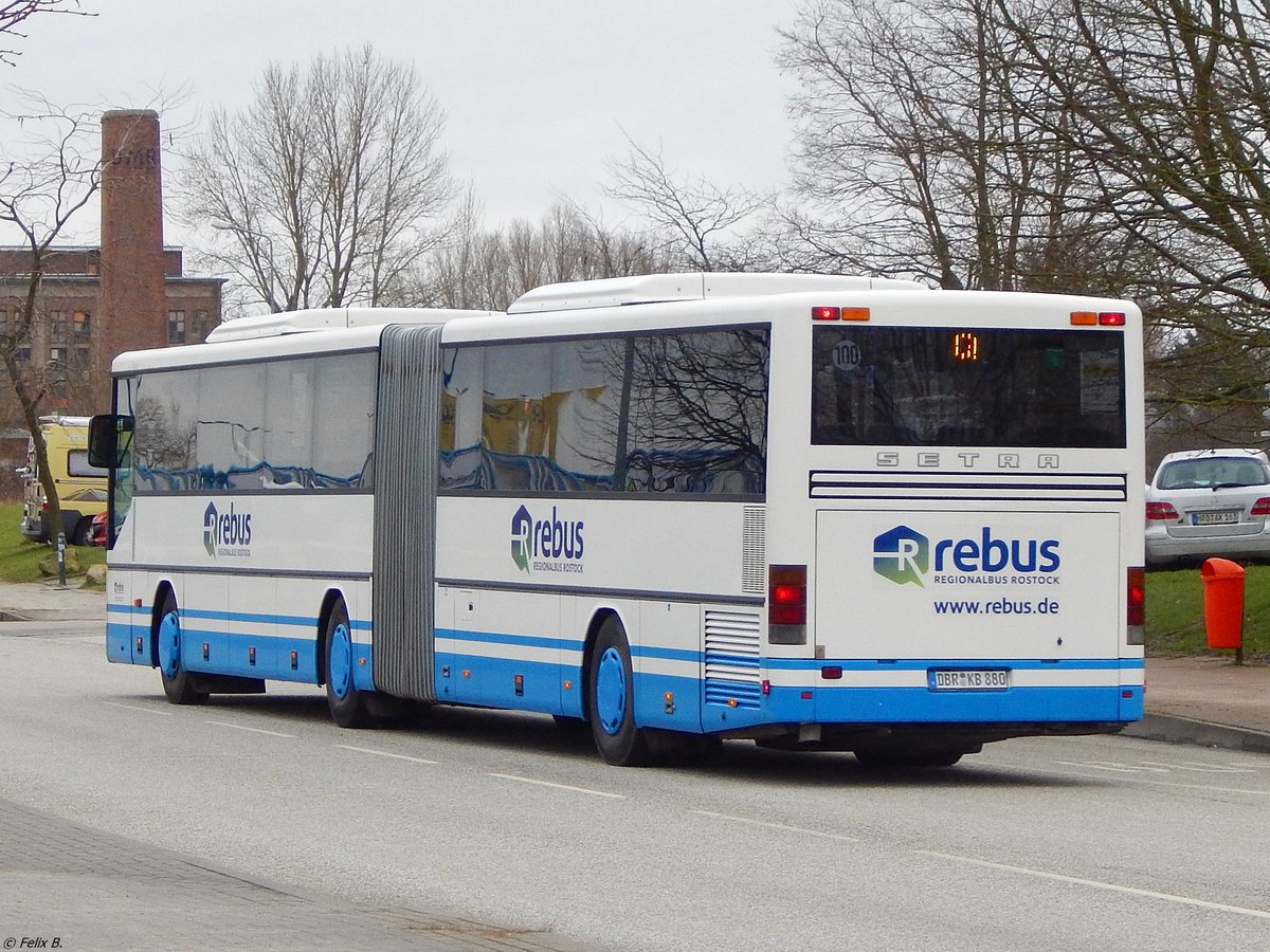 Setra 321 UL von Regionalbus Rostock in Rostock am 25.01.2018