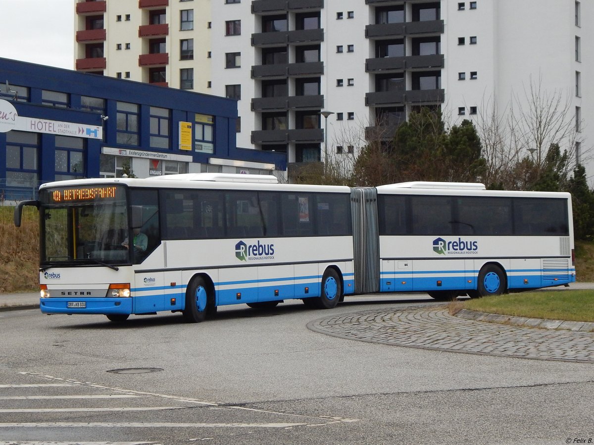 Setra 321 UL von Regionalbus Rostock in Rostock am 25.01.2018