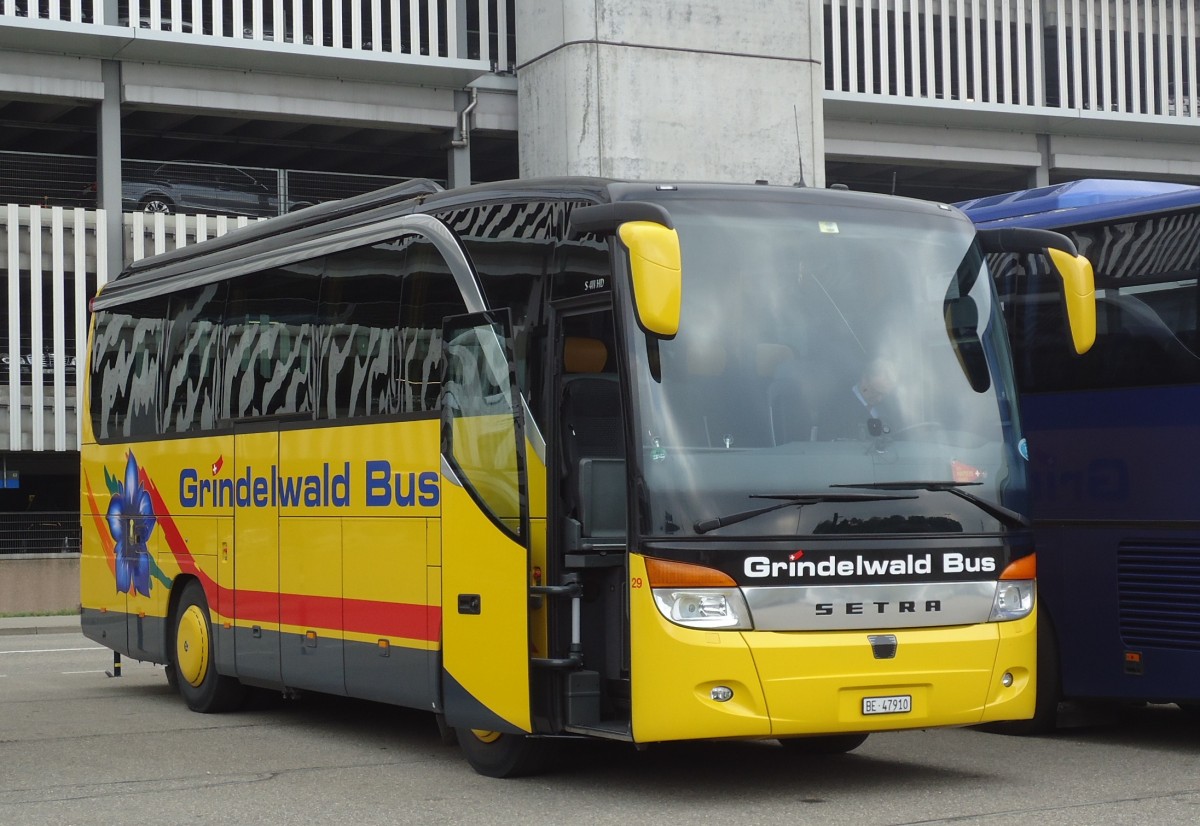 Setra 411 HD, Grindelwald Bus, Zurich Airport, aot 2013