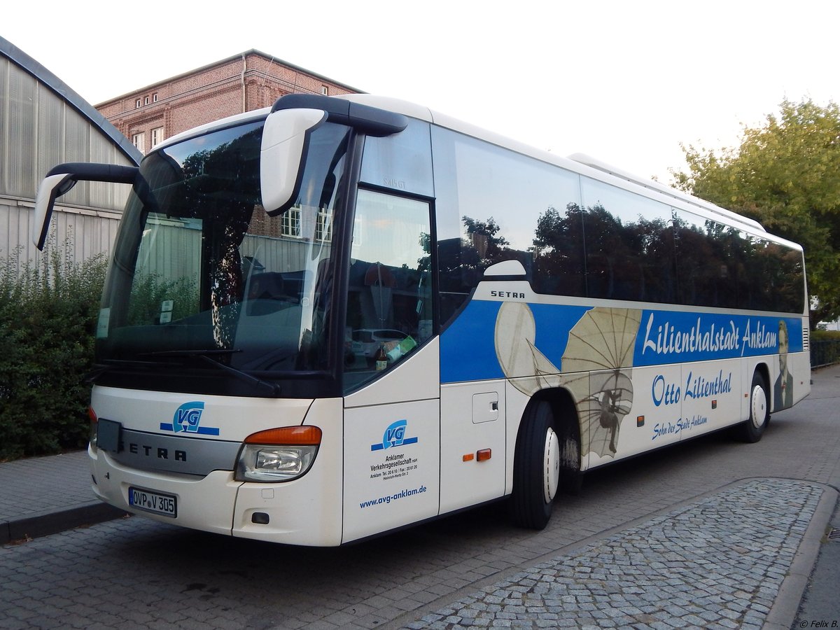 Setra 415 GT der Anklamer Verkehrsgesellschaft in Neubrandenburg am 25.08.2018