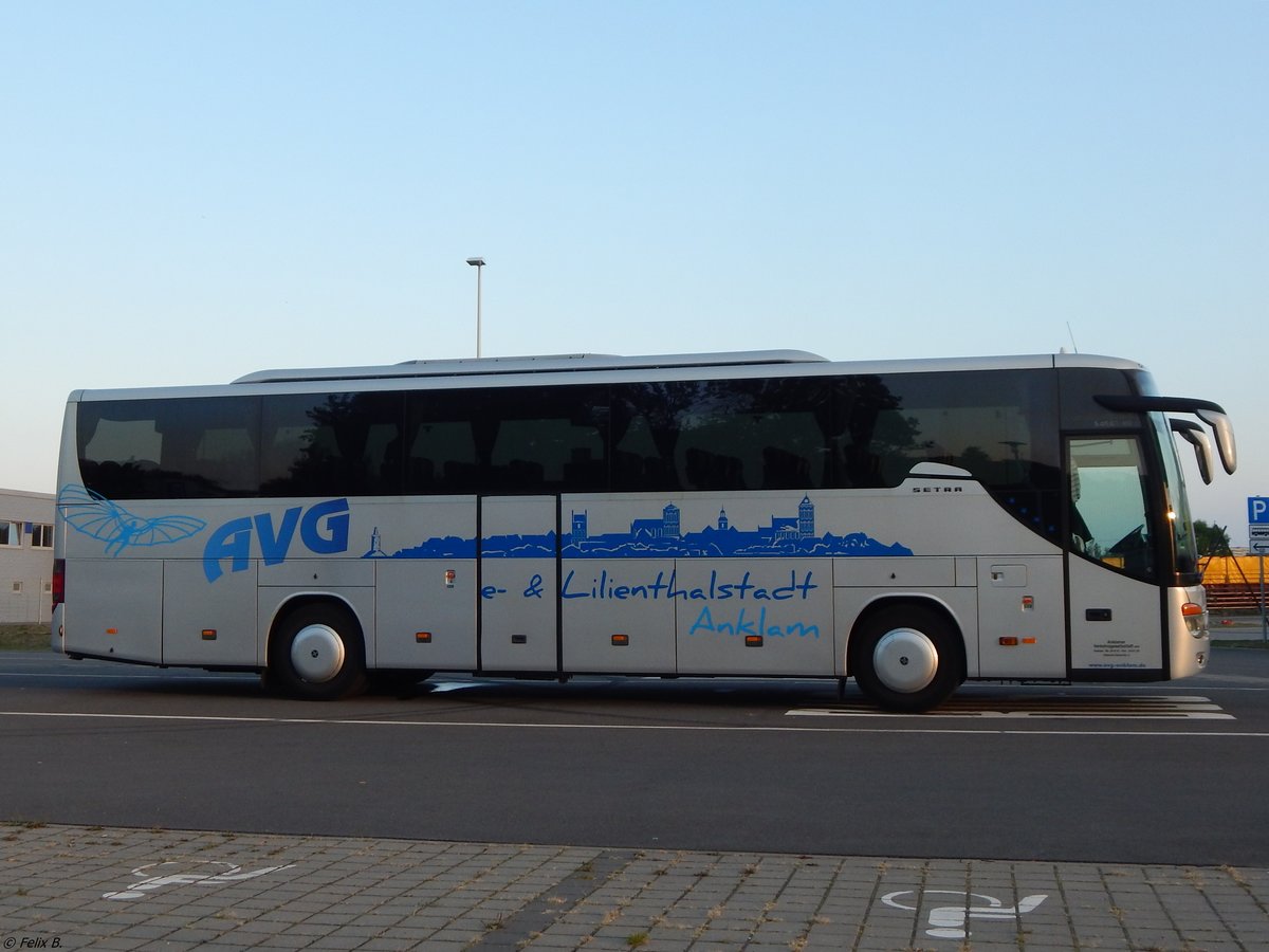 Setra 415 GT der Anklamer Verkehrsgesellschaft in Neubrandenburg am 04.09.2018