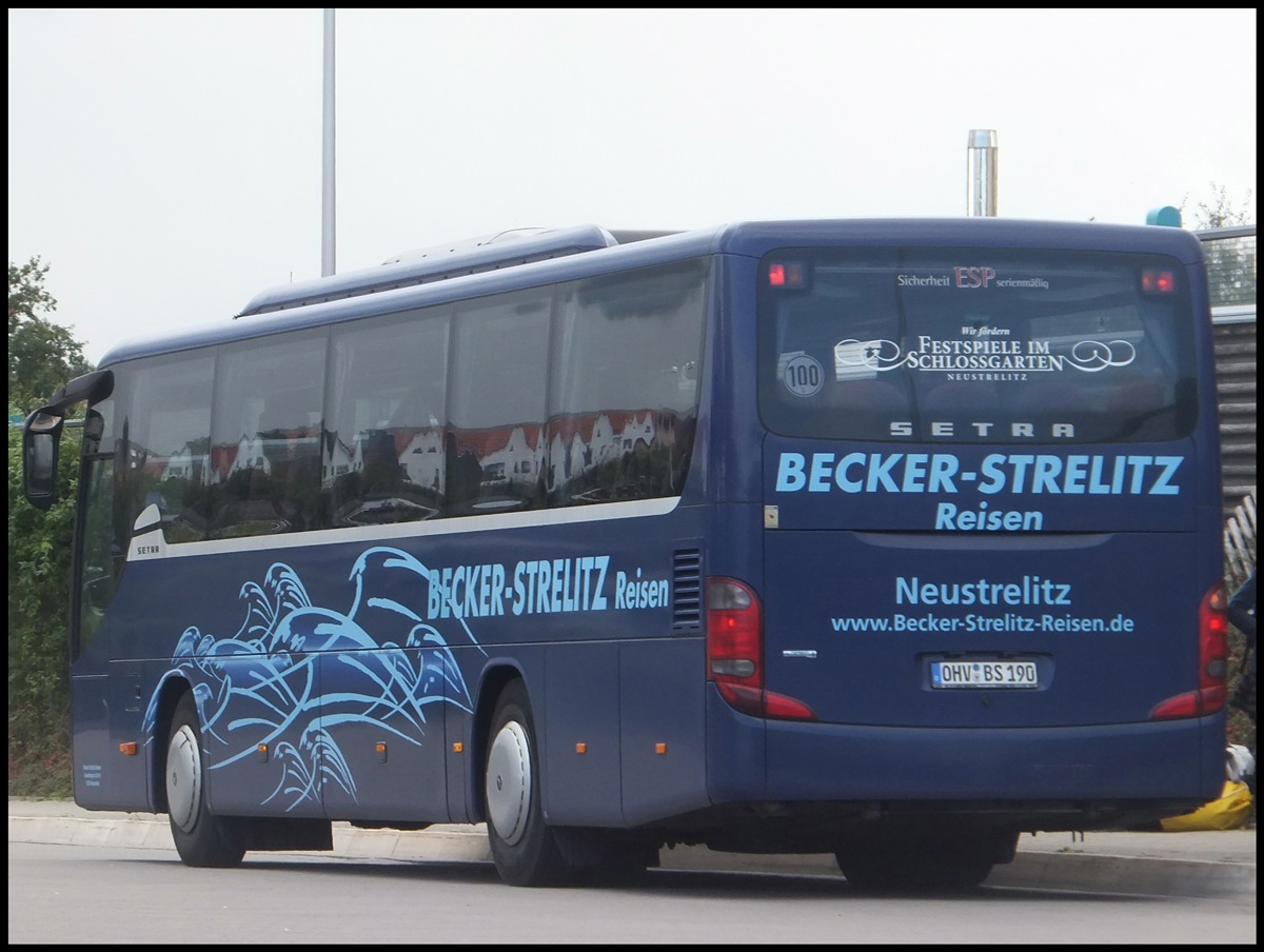 Setra 415 GT von Becker-Strelitz Reisen aus Deutschland in Bergen am 27.09.2013