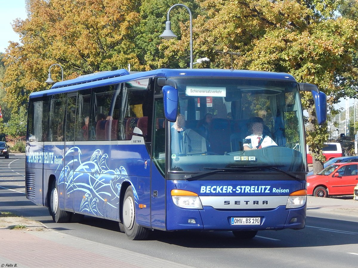 Setra 415 GT von Becker-Strelitz Reisen aus Deutschland in Binz am 06.10.2018