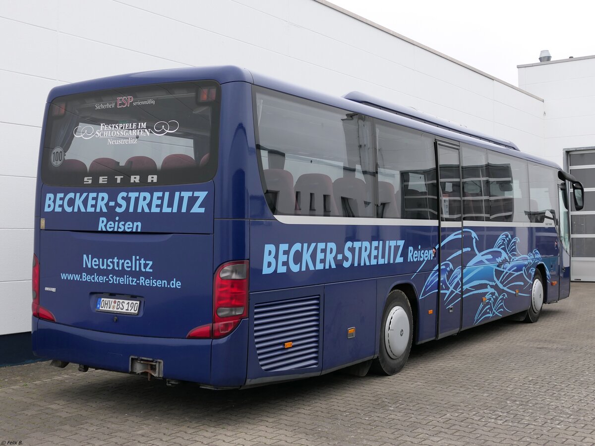 Setra 415 GT von Becker-Strelitz Reisen aus Deutschland in Neustrelitz am 11.09.2021