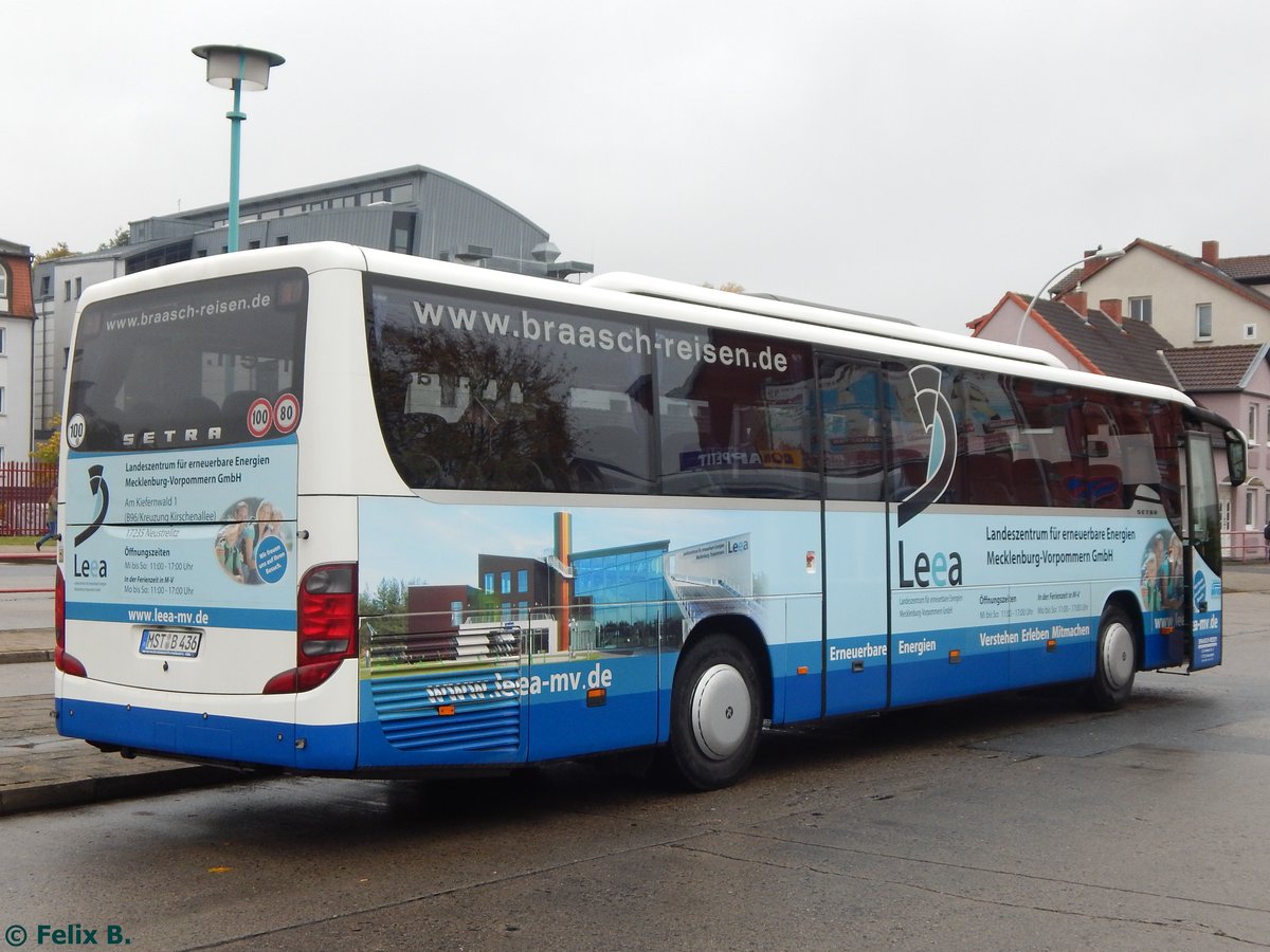 Setra 415 GT von Braasch Reisen aus Deutschland in Neubrandenburg am 21.10.2016