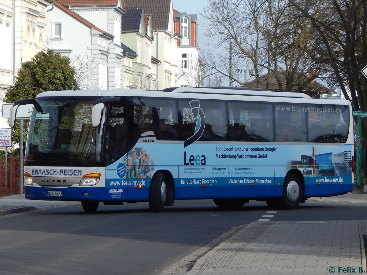 Setra 415 GT von Braasch Reisen aus Deutschland in Neubrandenburg am 23.02.2017