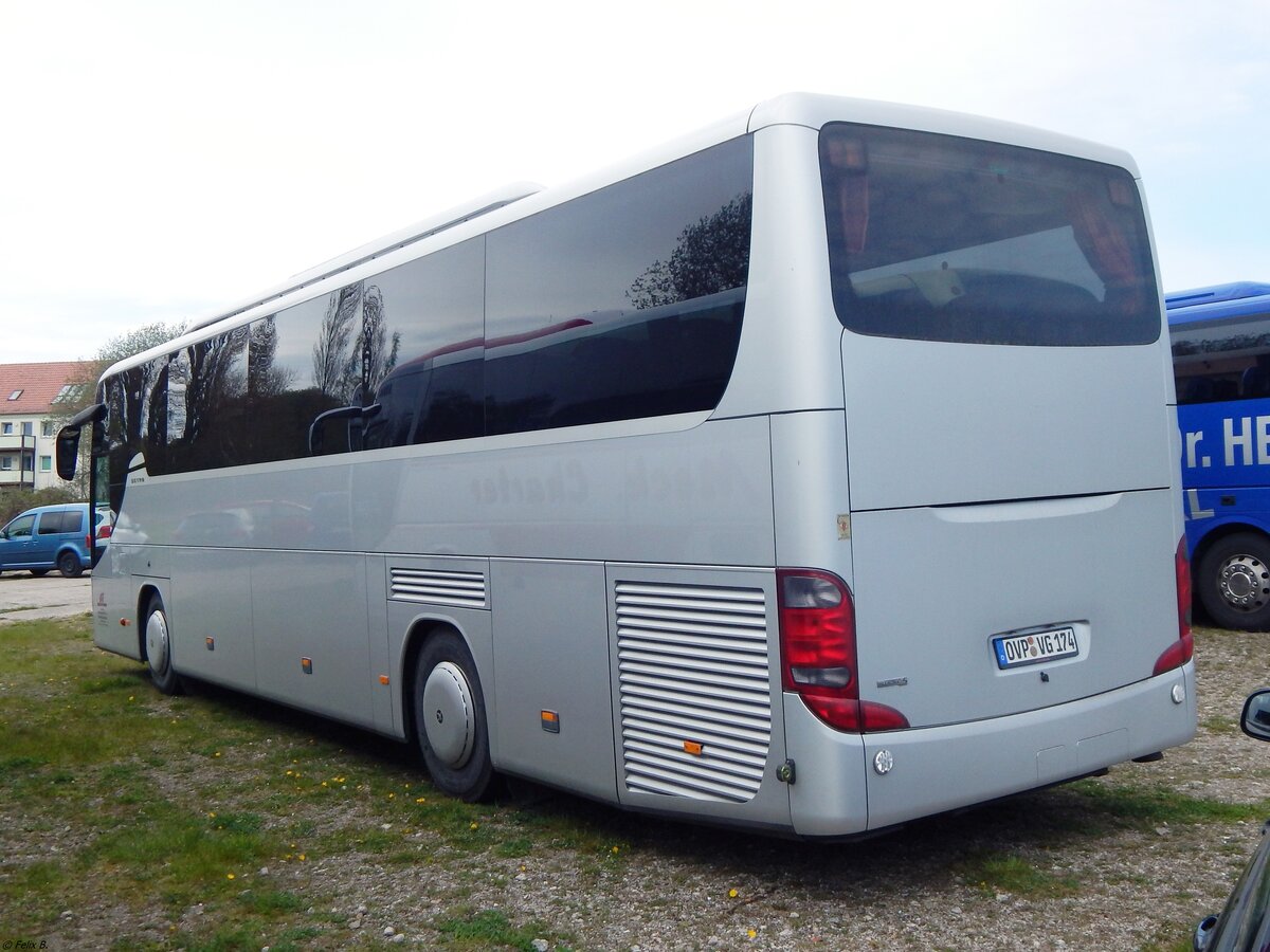 Setra 415 GT-HD der Anklamer Verkehrsgesellschaft mbH in Sassnitz am 28.04.2019