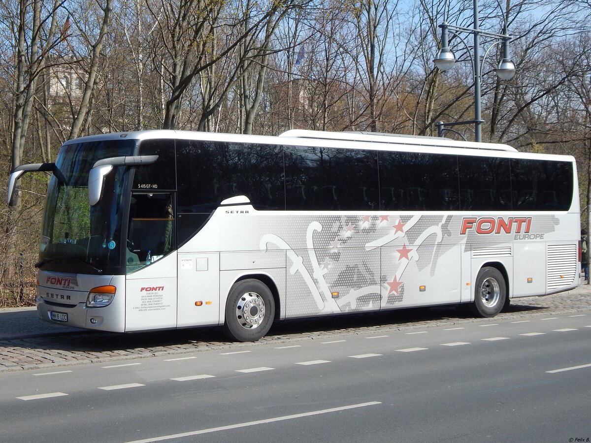 Setra 415 GT-HD von Fonti aus Rumänien in Berlin am 30.03.2019