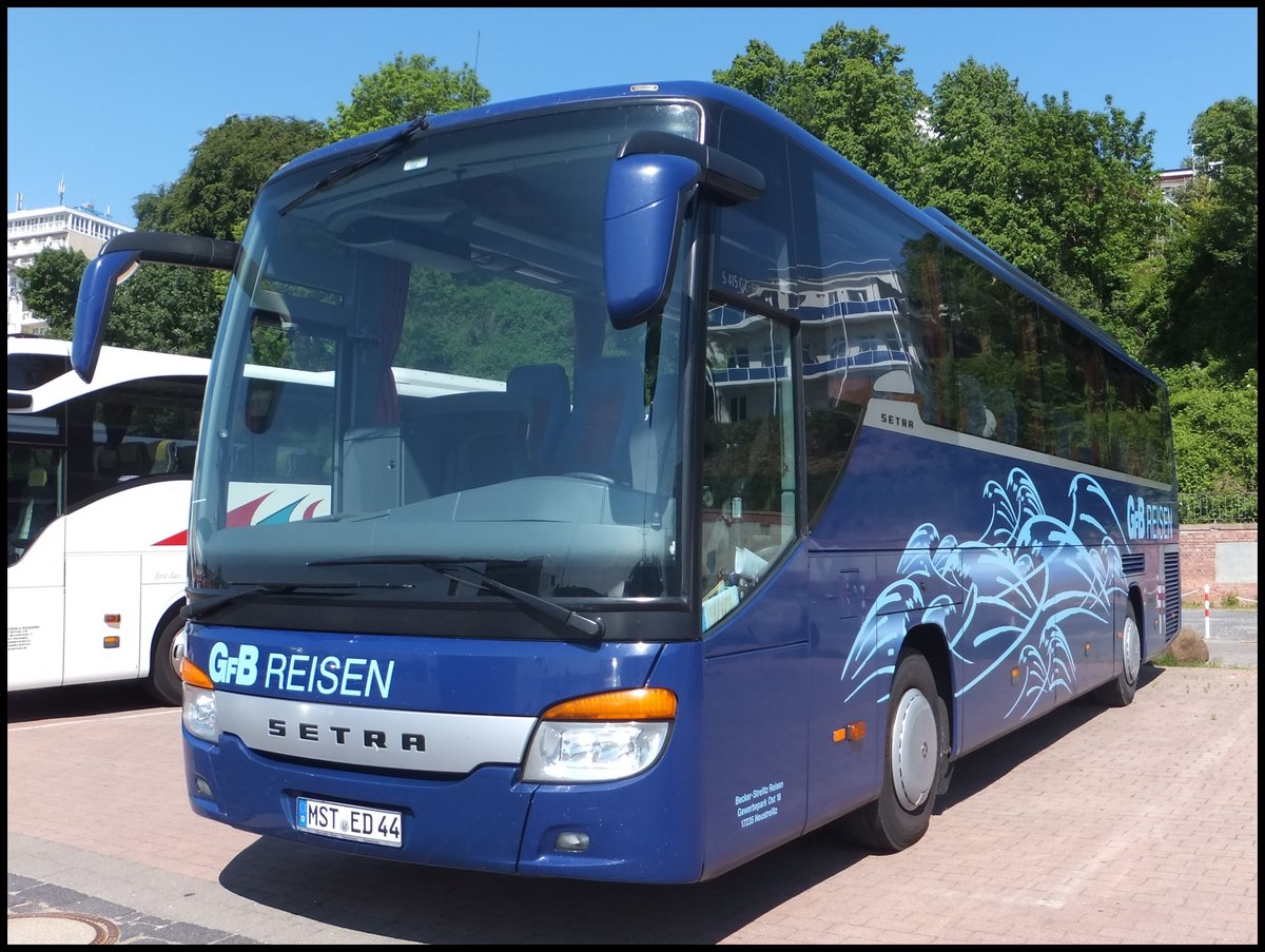 Setra 415 GT-HD von GFB-Reisen aus Deutschland im Stadthafen Sassnitz am 30.05.2014
