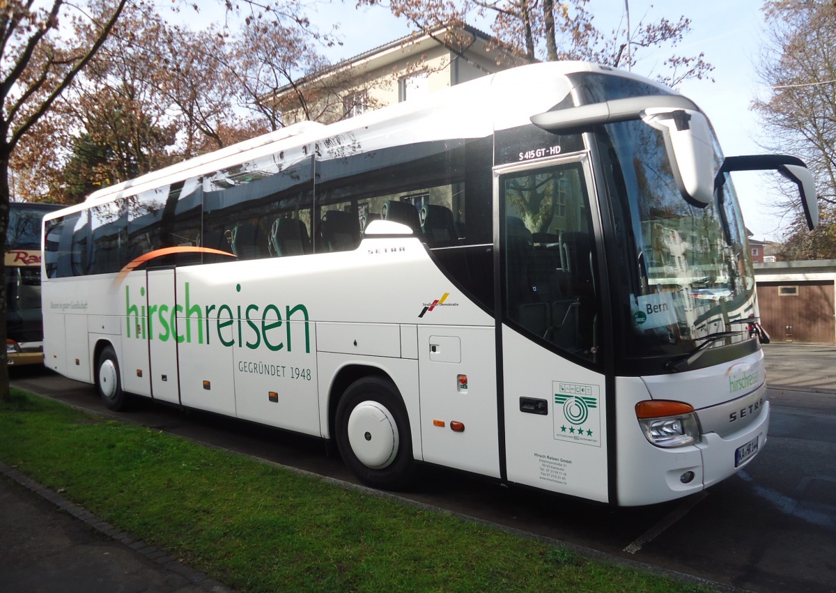 Setra 415 GT HD, Hirsch Reisen, Berne novembre 2014