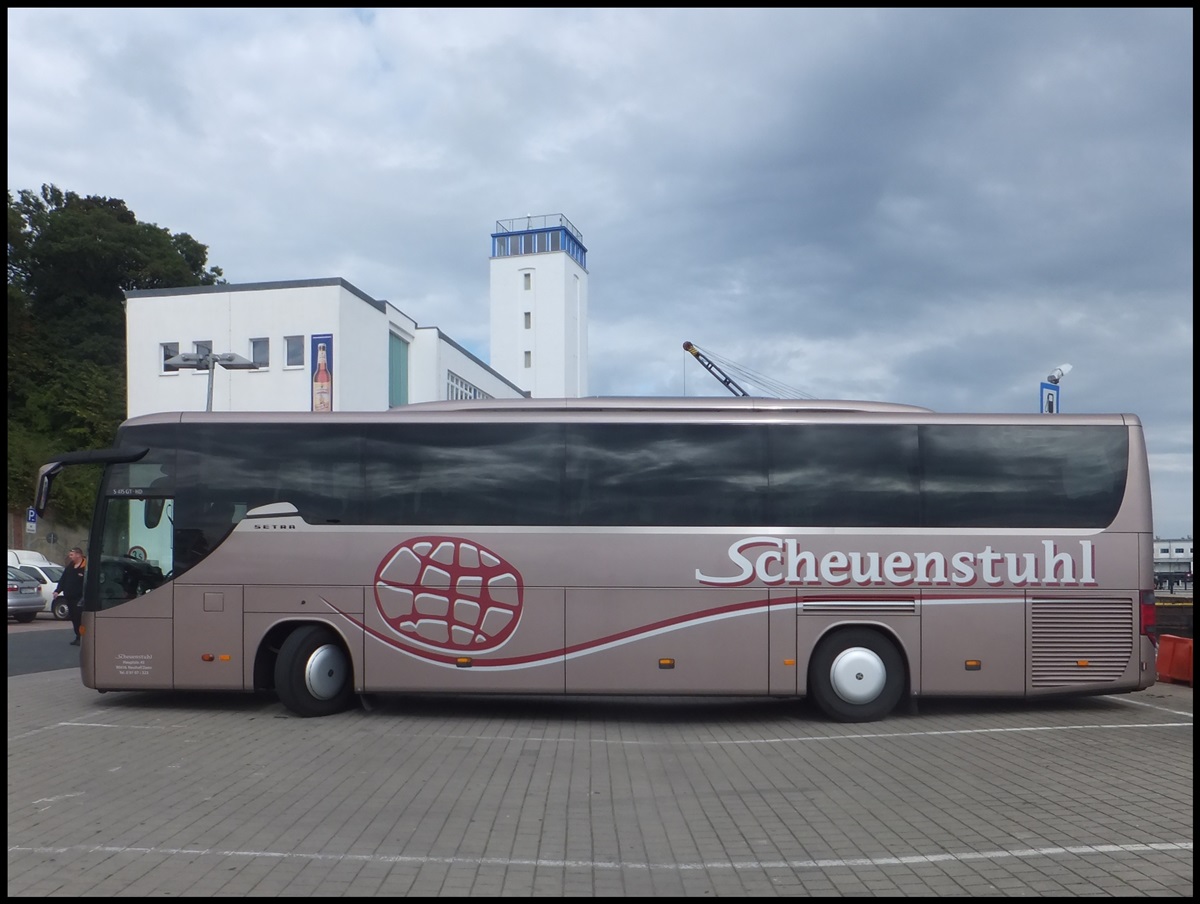 Setra 415 GT-HD von Scheuenstuhl aus Deutschland im Stadthafen Sassnitz am 13.09.2013