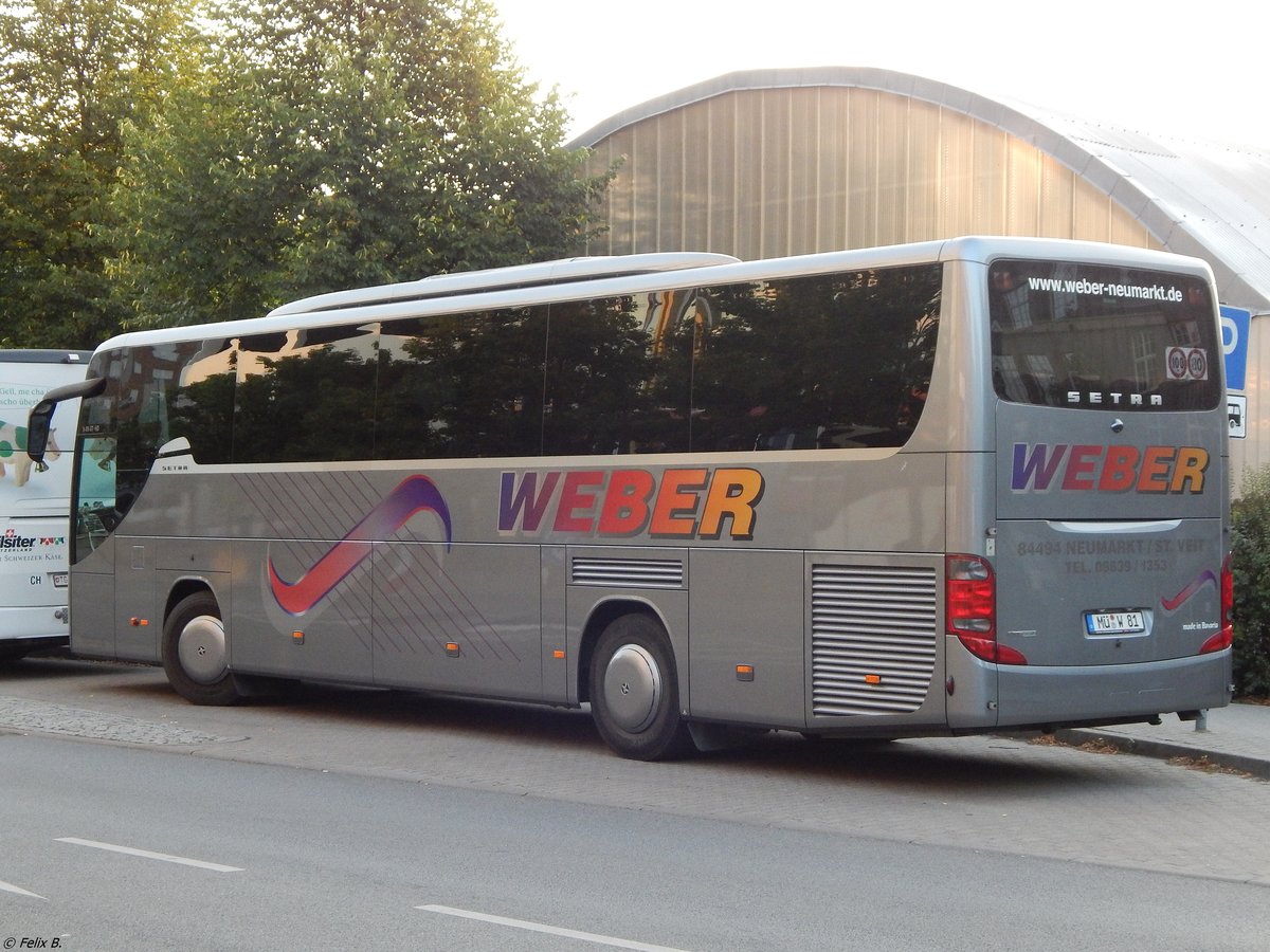 Setra 415 GT-HD von Weber aus Deutschland in Neubrandenburg am 20.07.2018
