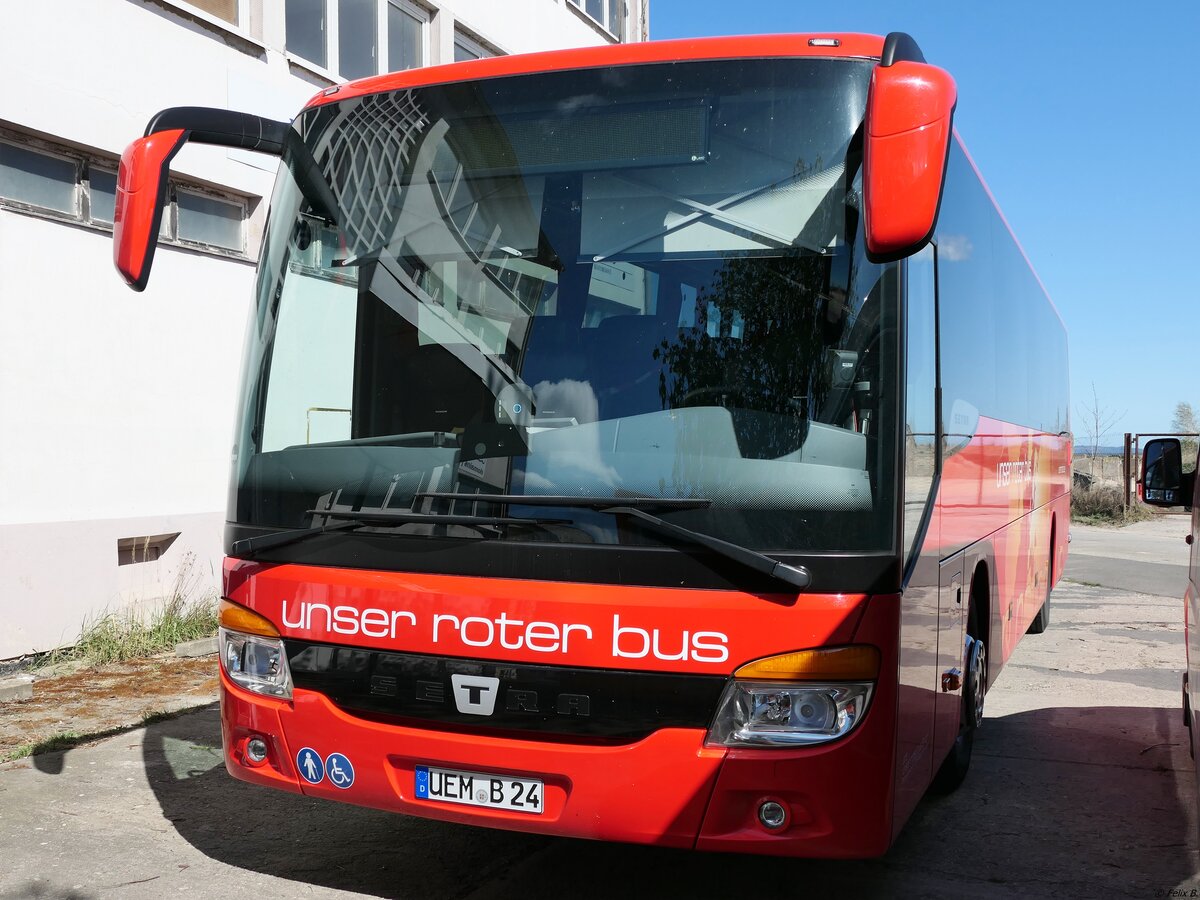 Setra 415 H von URB aus Deutschland in Ueckermünde am 19.04.2020
