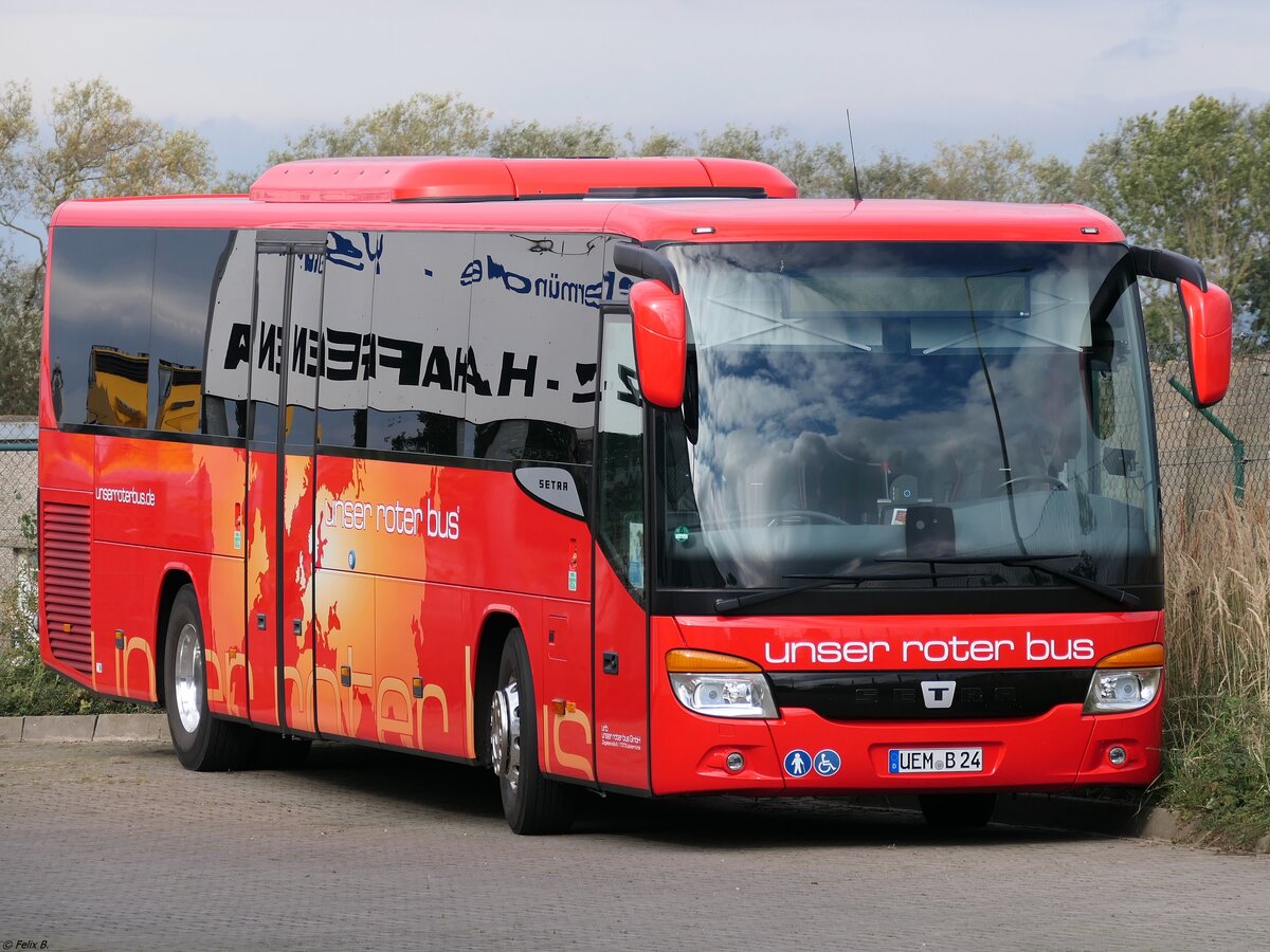 Setra 415 H von URB aus Deutschland in Ueckermünde am 11.10.2020