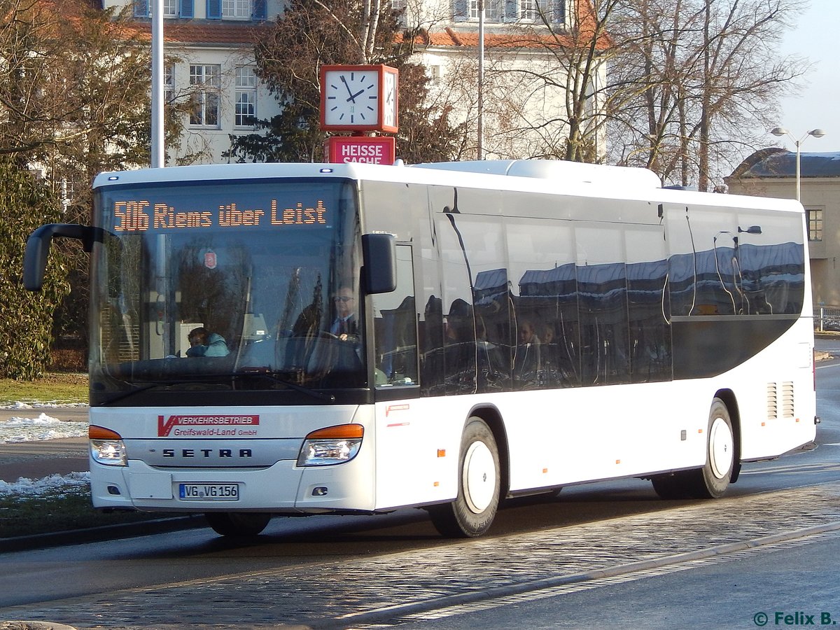 Setra 415 LE Business des Verkehrsbetrieb Greifswald-Land GmbH in Greifswald am 20.01.2017