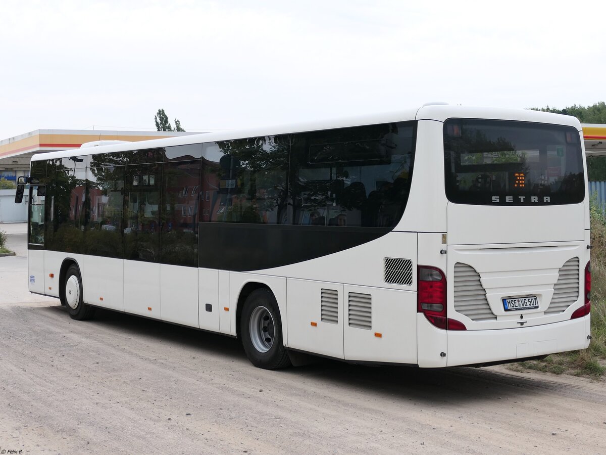 Setra 415 LE Business der MVVG (ex Fecht, KN-GF 90) in Waren am 22.09.2021