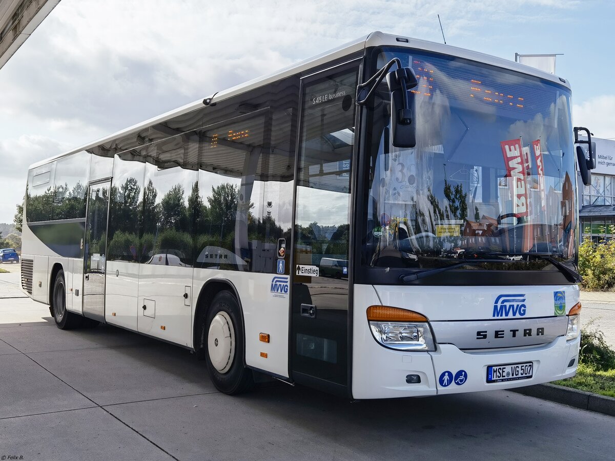 Setra 415 LE Business der MVVG (ex Fecht, KN-GF 90) in Waren am 22.09.2021