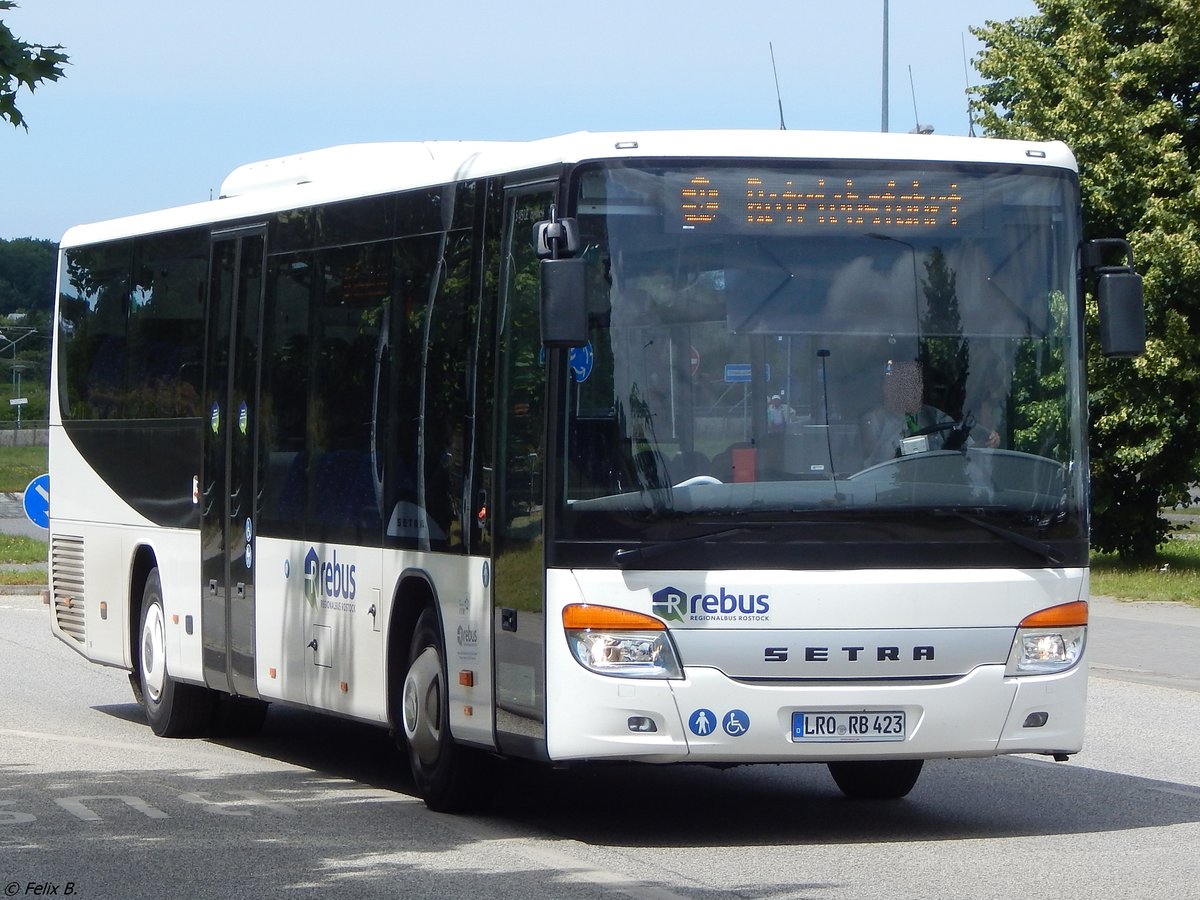 Setra 415 LE Business von Regionalbus Rostock in Rostock am 27.06.2017