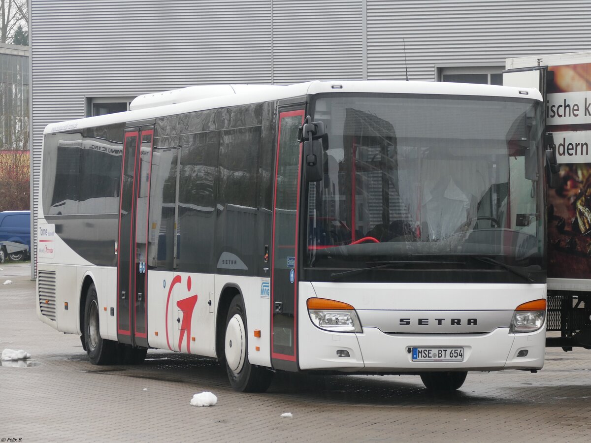 Setra 415 LE Business von Tonne aus Deutschland in Neubrandenburg am 12.12.2021