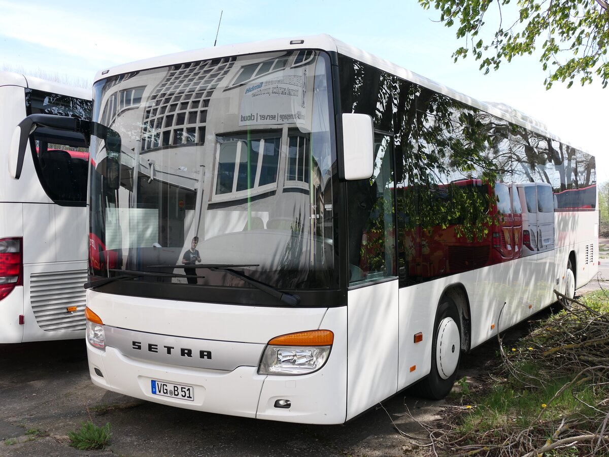 Setra 415 LE Business von URB aus Deutschland (ex Tropical Islands - LDS-TI 111) in Ueckermünde am 09.05.2021