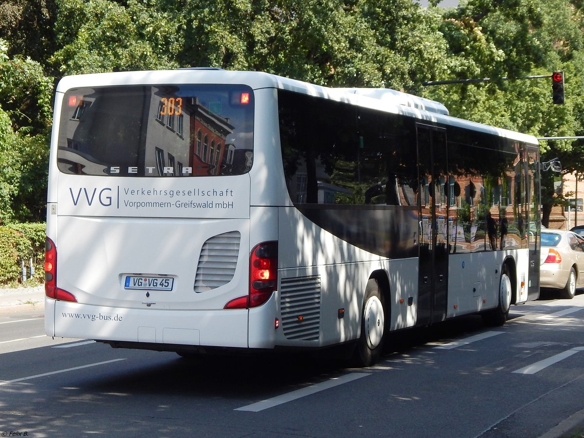 Setra 415 LE Business der VVG in Greifswald am 10.08.2018