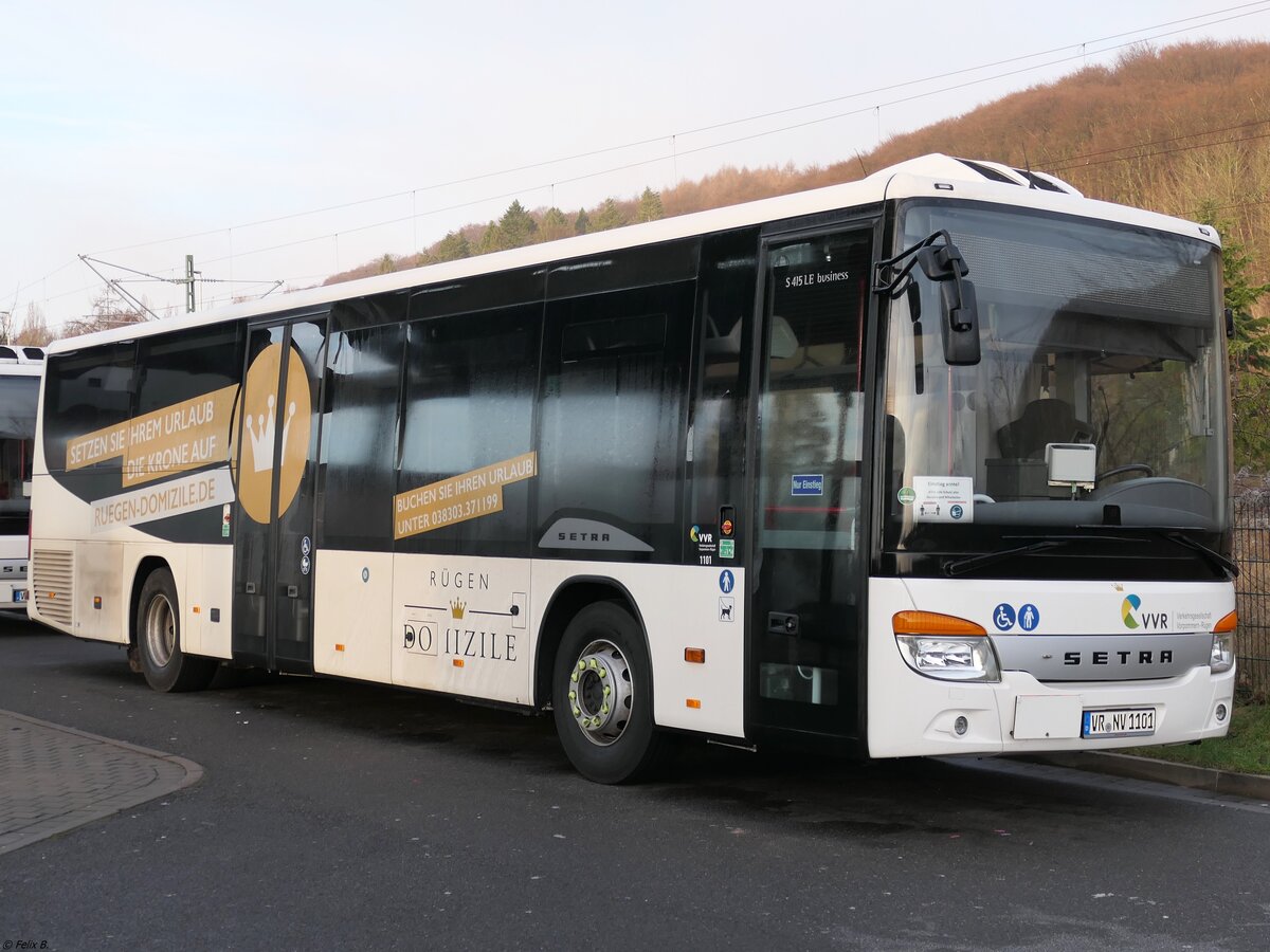 Setra 415 LE Business der VVR in Sassnitz am 15.01.2022