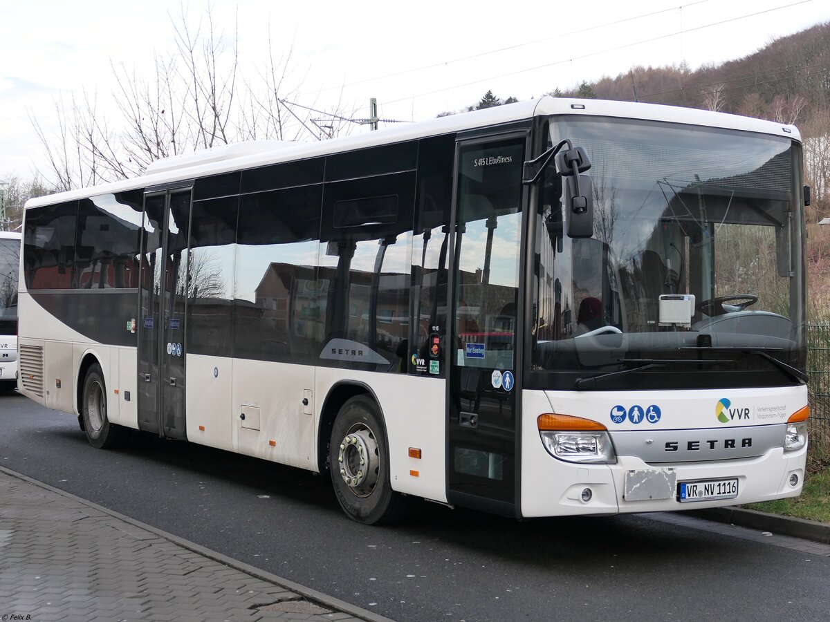 Setra 415 LE Business der VVR in Sassnitz am 16.02.2024