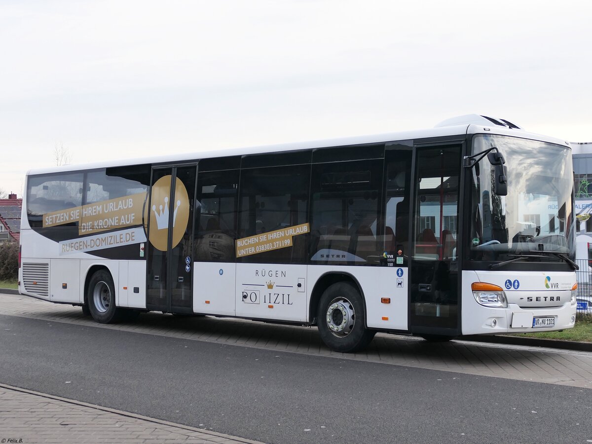 Setra 415 LE Business der VVR in Sassnitz am 16.02.2024