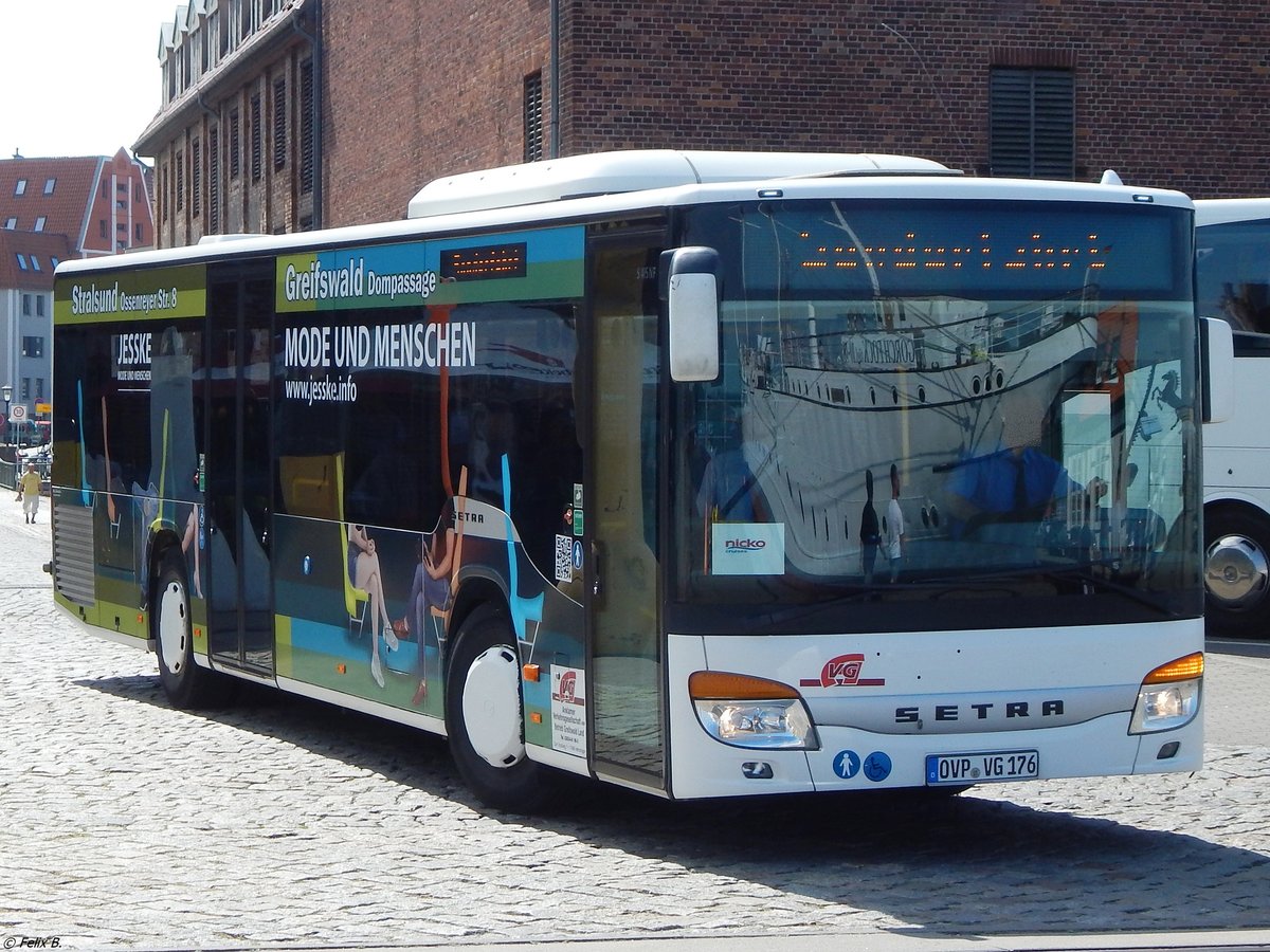 Setra 415 NF der Anklamer Verkehrsgesellschaft mbH in Stralsund am 26.05.2018