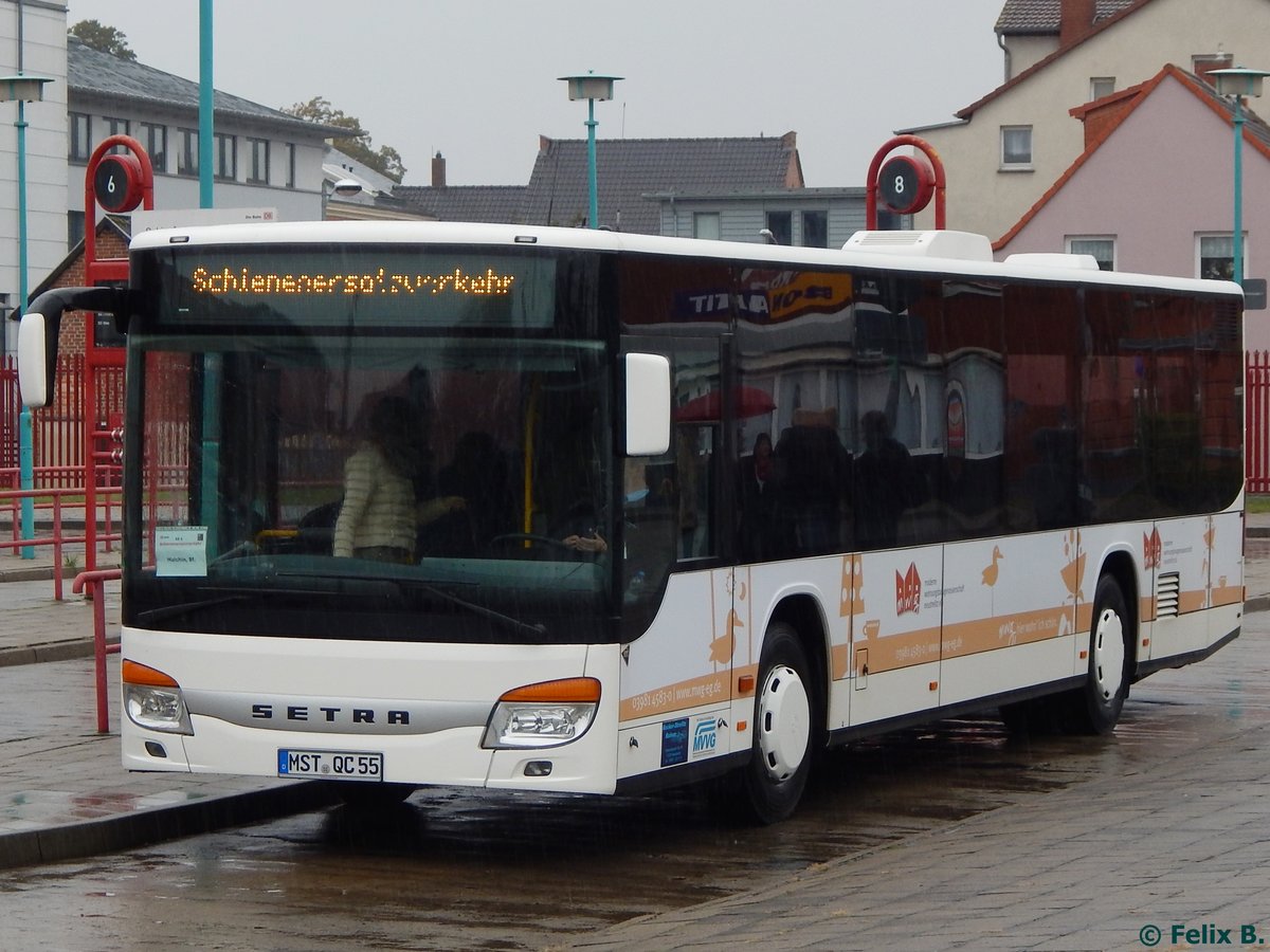 Setra 415 NF von Becker-Strelitz Reisen aus Deutschland in Neubrandenburg am 15.10.2016