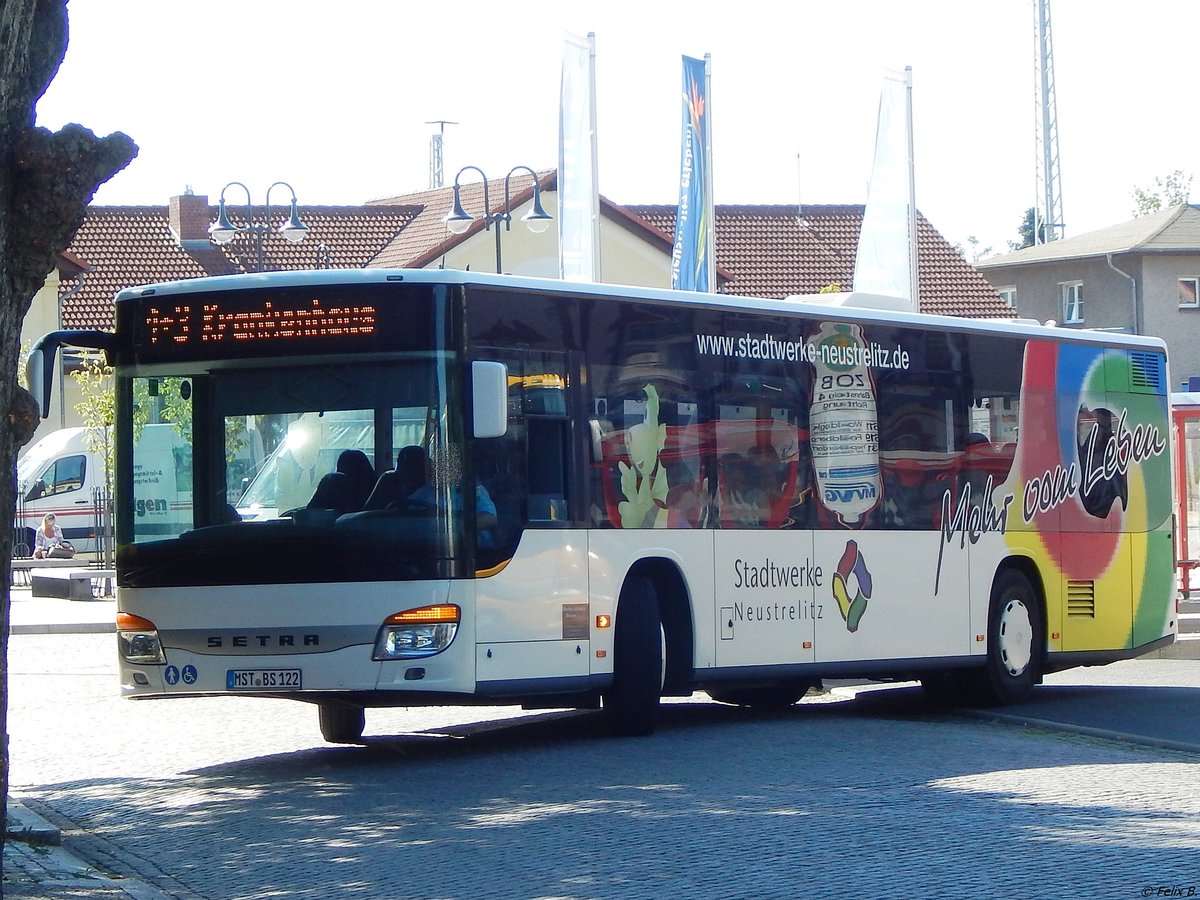 Setra 415 NF von Becker-Strelitz Reisen aus Deutschland in Neustrelitz am 07.08.2018
