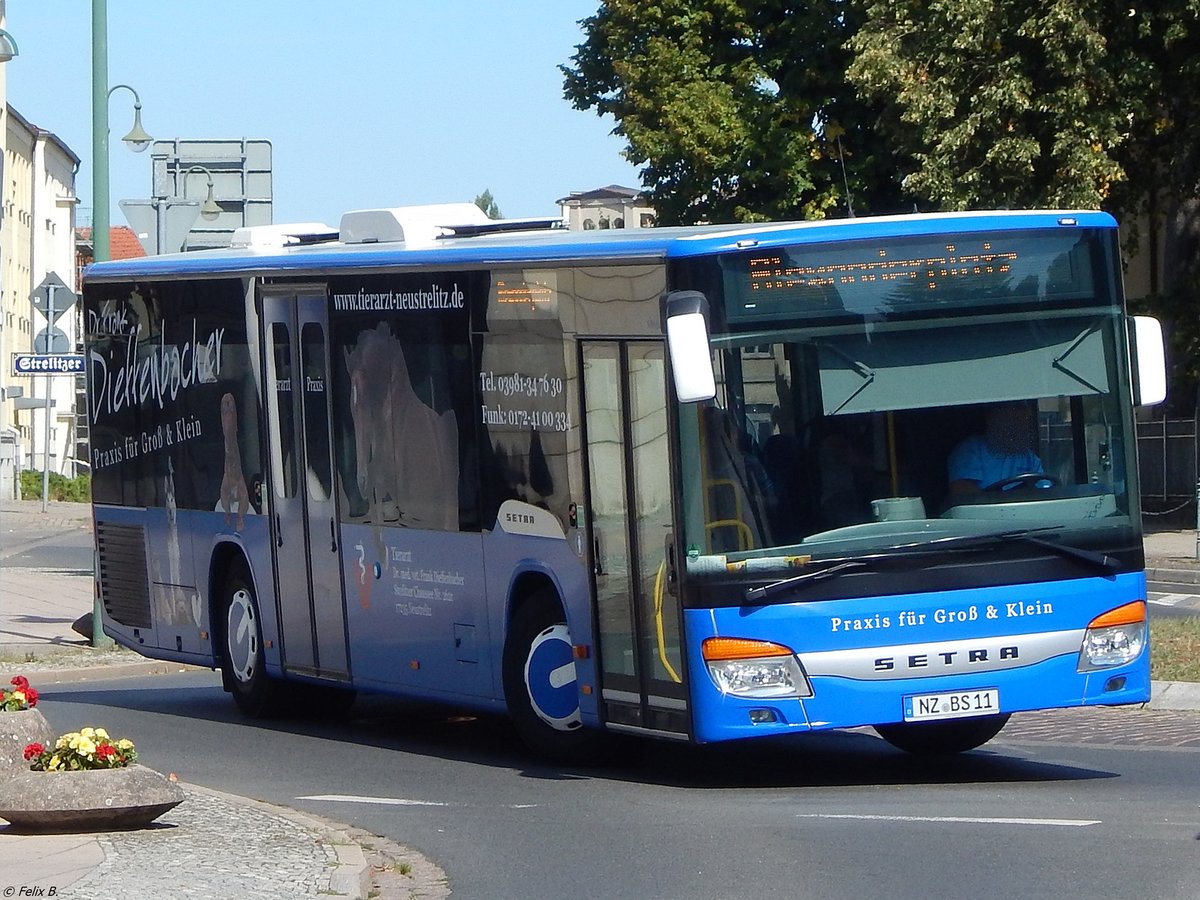 Setra 415 NF von Becker-Strelitz Reisen aus Deutschland in Neustrelitz am 18.08.2018