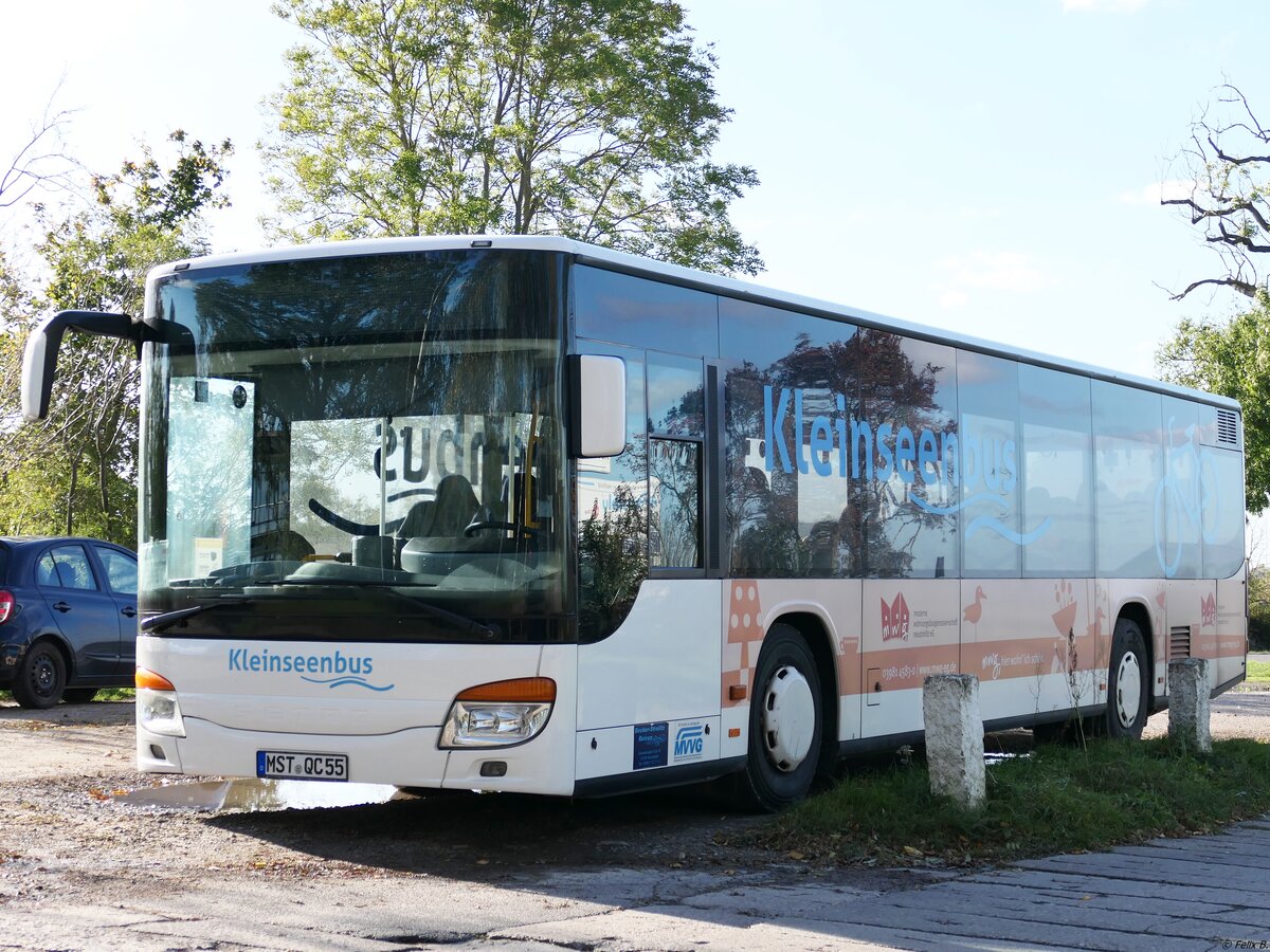 Setra 415 NF von Becker-Strelitz Reisen aus Deutschland in Neubrandenburg am 24.10.2021