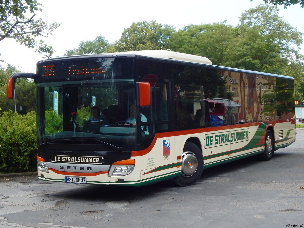 Setra 415 NF von De Stralsunner aus Deutschland in Stralsund am 21.07.2014